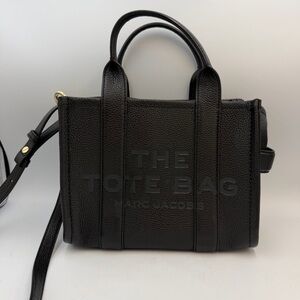 Marc Jacobs The Tote Bag Small Black Leather Crossbody